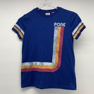 Junk Food Pong Vintage Graphic T Shirt Size XS